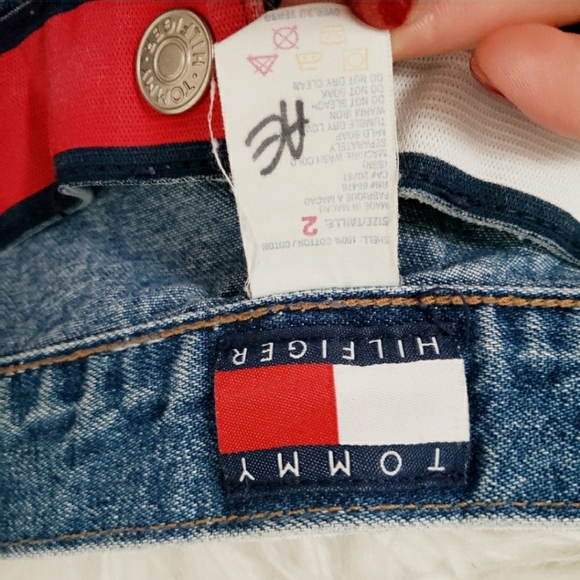 90s Tommy Hilfiger Vintage High Rise Tapered Jeans - Picture 3 of 8